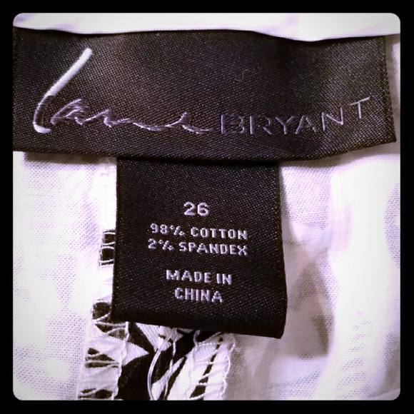 NEW Lane Bryant Floral Sateen Ankle Pants sz 26W - Picture 5 of 5